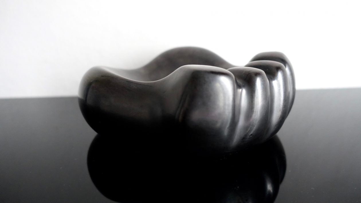 Georges Jouve patte d'ours noire, céramique 1950