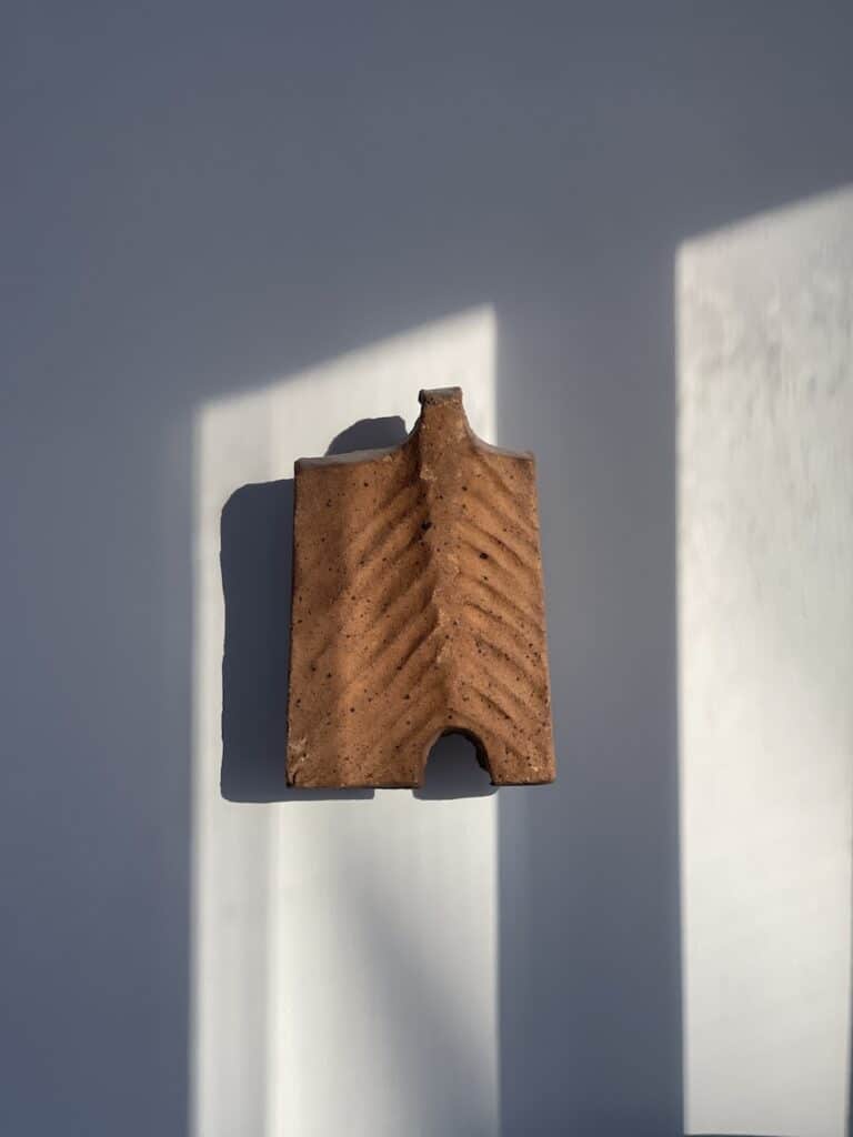 Applique « Palme » en grès